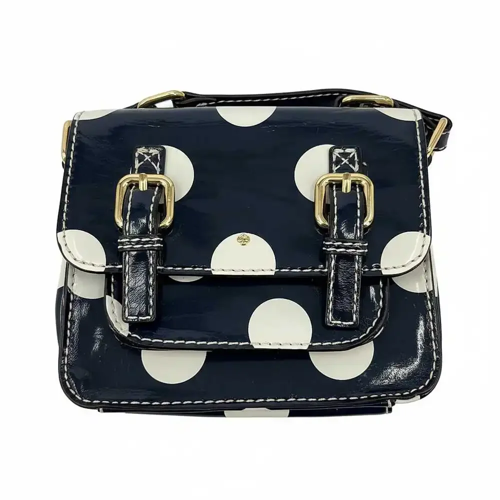 Kate Spade x Gap Kids White/Blue Leather Crossbody Bag | OS Girls